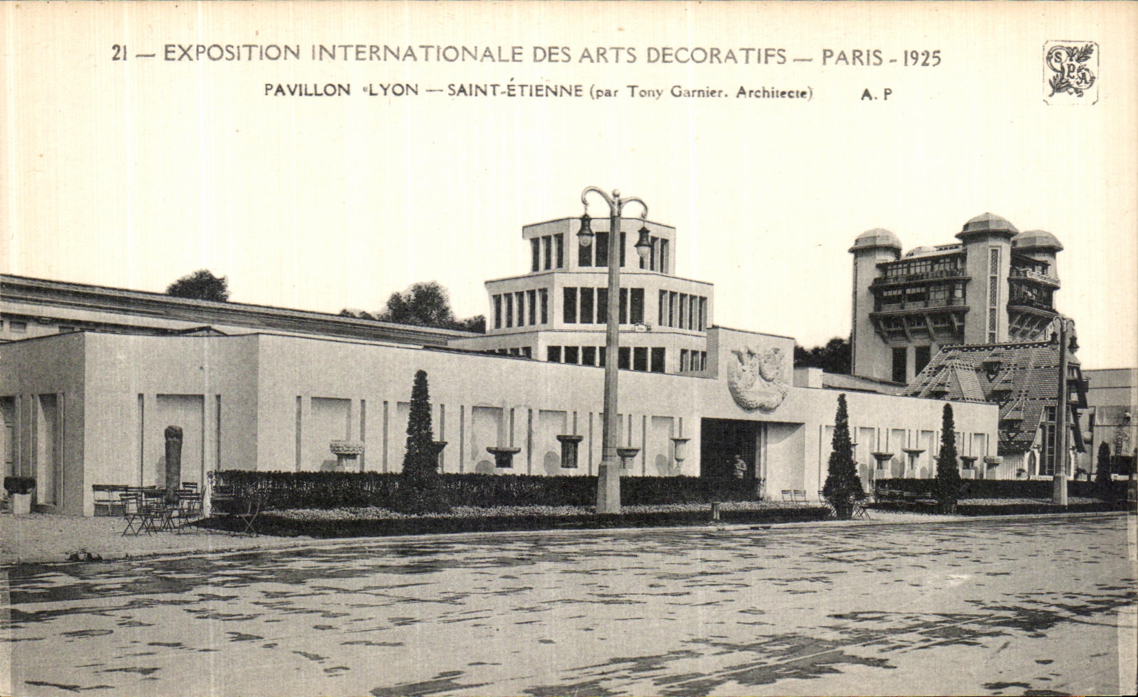 CPA Paris Exposition Internationale Des Arts Decoratifs 1925 Pavillon Lyon Saint Etienne 