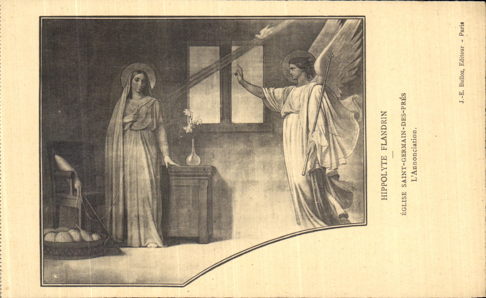 CPA Paris Hippolyte Flandrin Eglise Saint Germain des Pres L annonciation