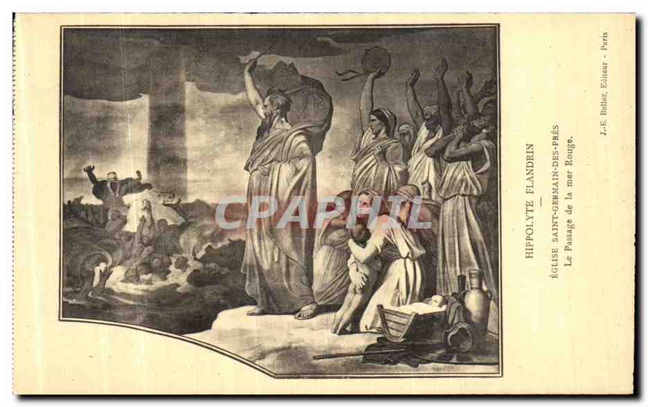 CPA Paris Hippolyte Flandrin Eglise Saint Germain des Pres Le Passage de la Mer Rouge