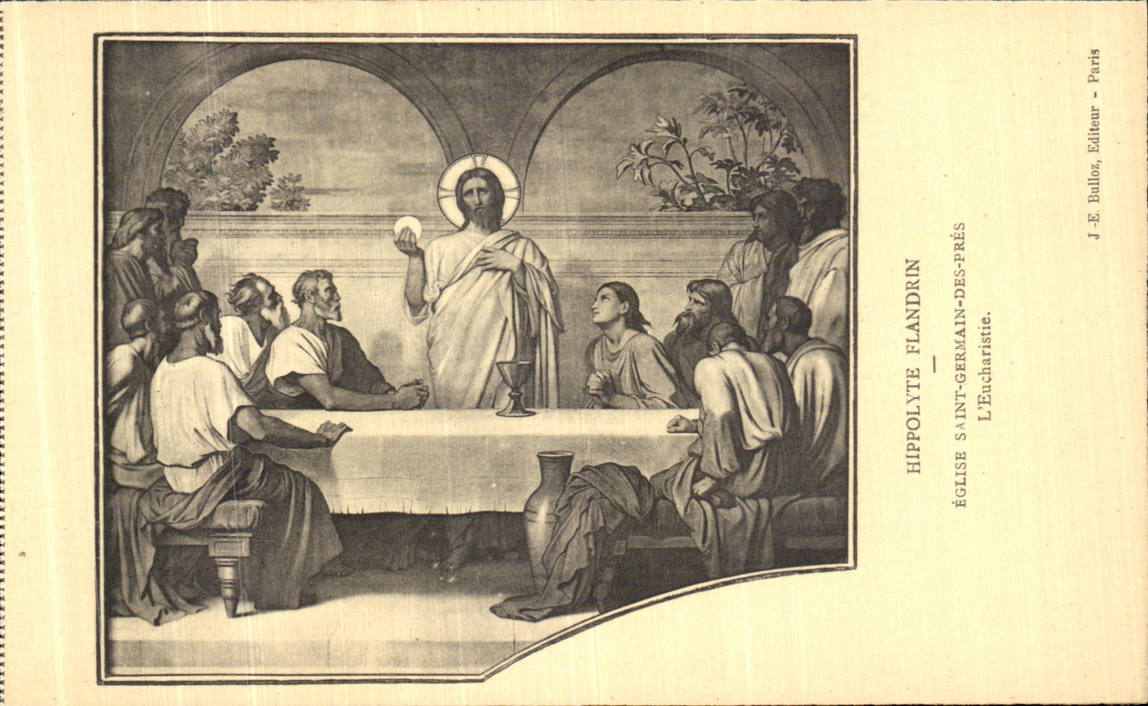 CPA Paris Hippolyte Flandrin Eglise Saint Germain des Pres L Eucharistie