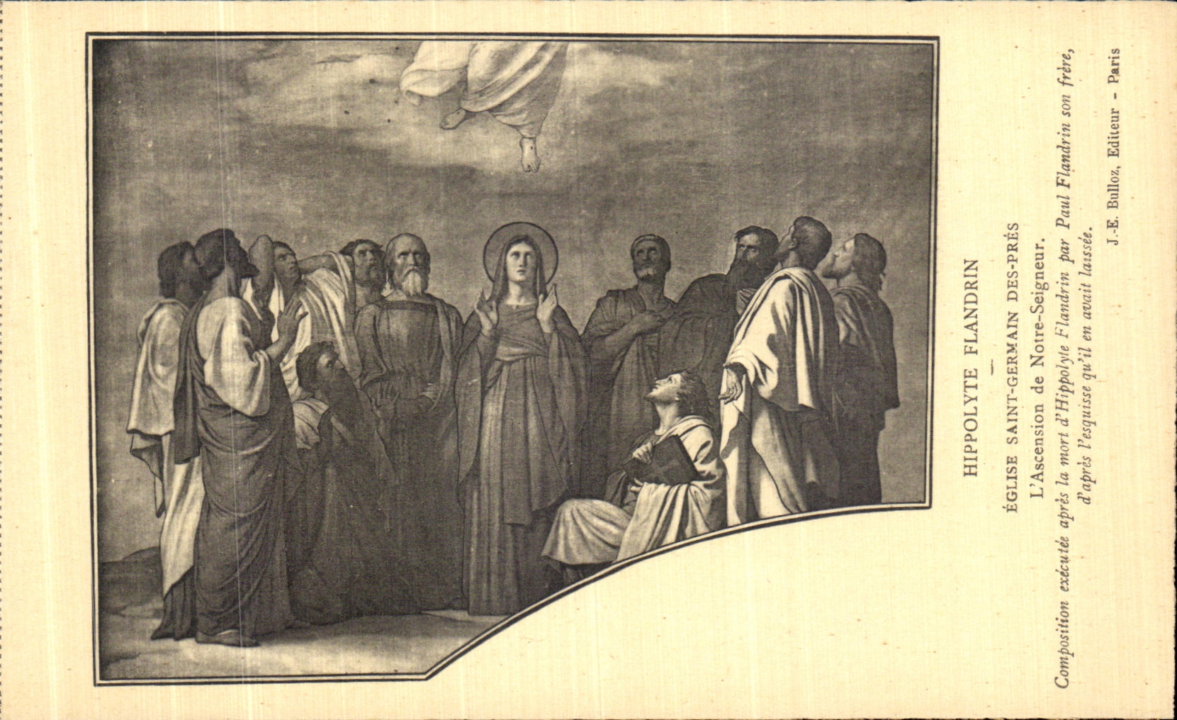 CPA Paris Hippolyte Flandrin Eglise Saint Germain des Pres L Ascension de Notre Seigneur