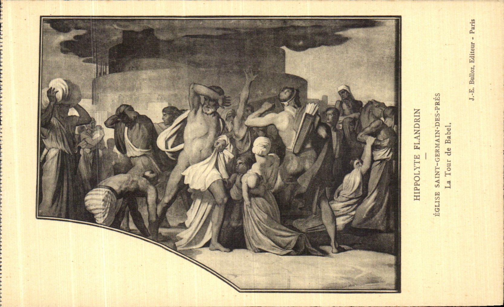 CPA Paris Hippolyte Flandrin Eglise Saint Germain des Pres La Tour de Babel