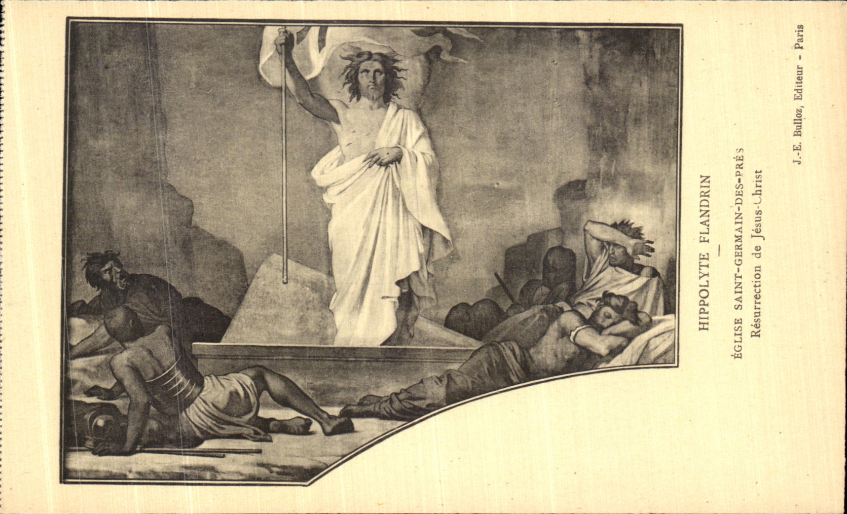 CPA Paris Hippolyte Flandrin Eglise Saint Germain des Pres Resurrection de Jesus Christ