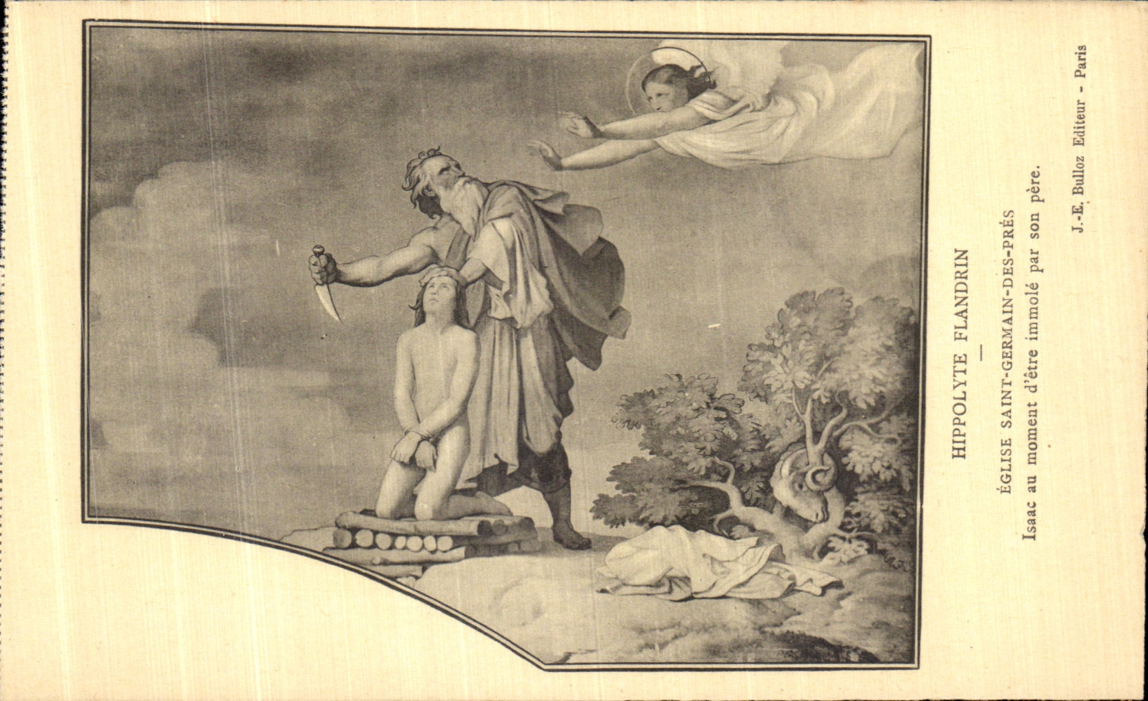 CPA Paris Hippolyte Flandrin Eglise Saint Germain des Pres Isaac au moment d etre immole par son pere