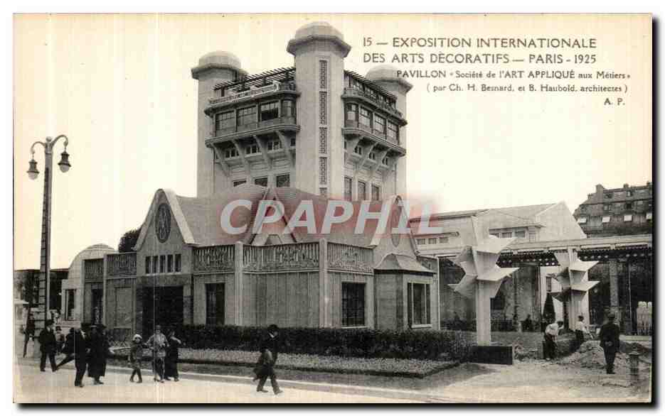 CPA Paris Exposition Des Arts Decoratifs Pavillon Societe de l art Applique