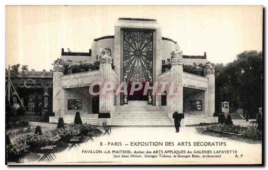 CPA Paris Exposition Des Arts Decoratifs Pavillon La Maitrise Galeries Lafayette