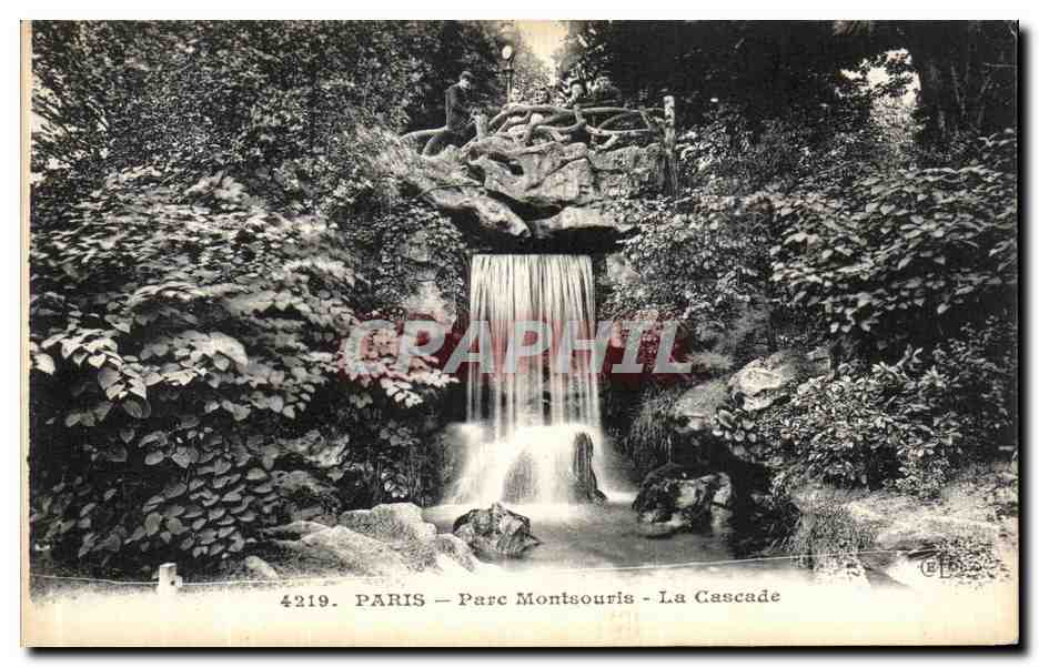 CPA Paris Parc Montsouris La Cascade 