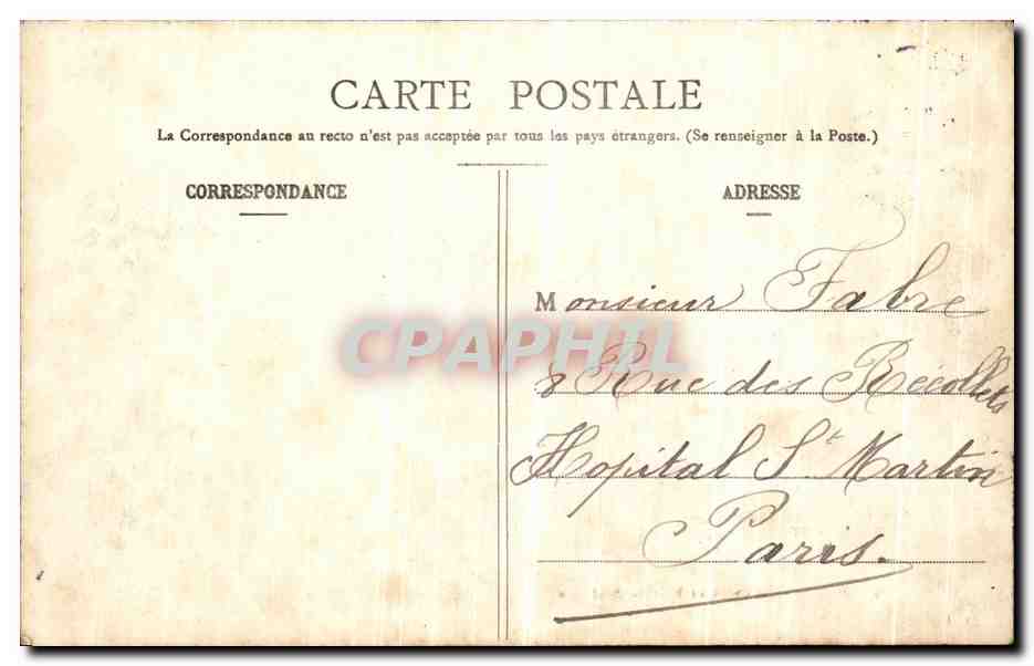 CPA Paris Canotage au Bois de Boulogne  — Verso