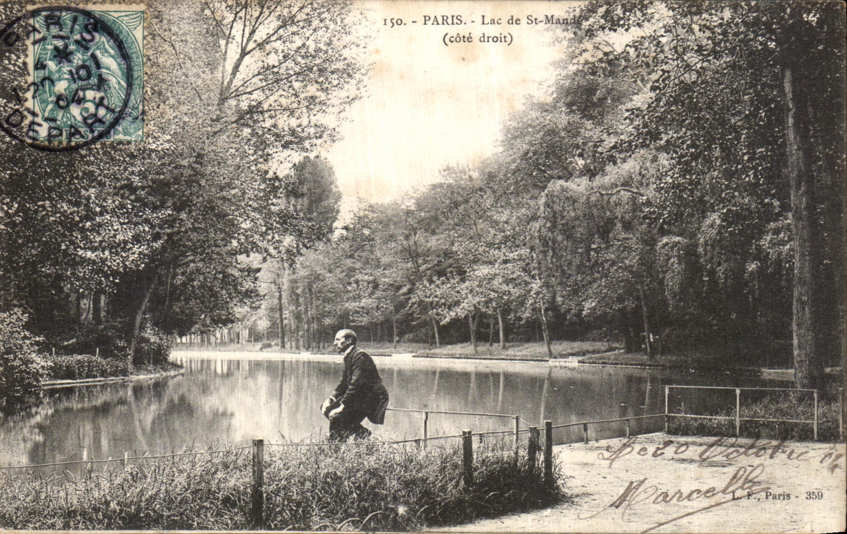 CPA Paris Lac de St Mande Cote droit