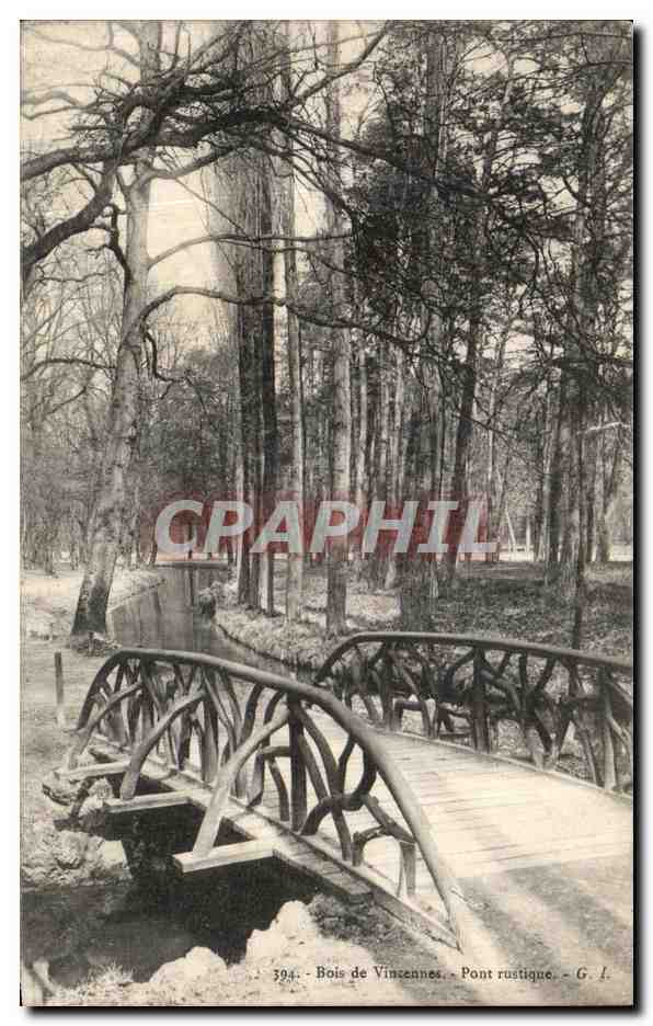 CPA Bois de Vincennes Pont Rustique