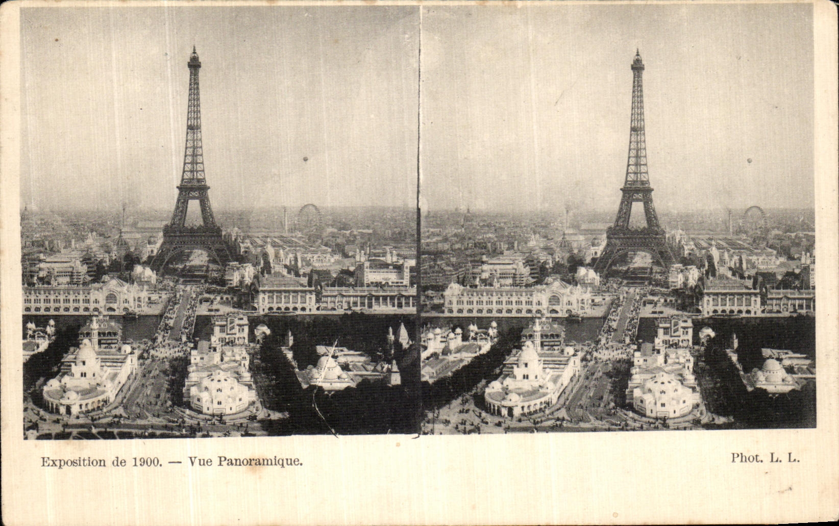CPA Exposition de 1900 Vue Panoramique Tour Eiffel Paris