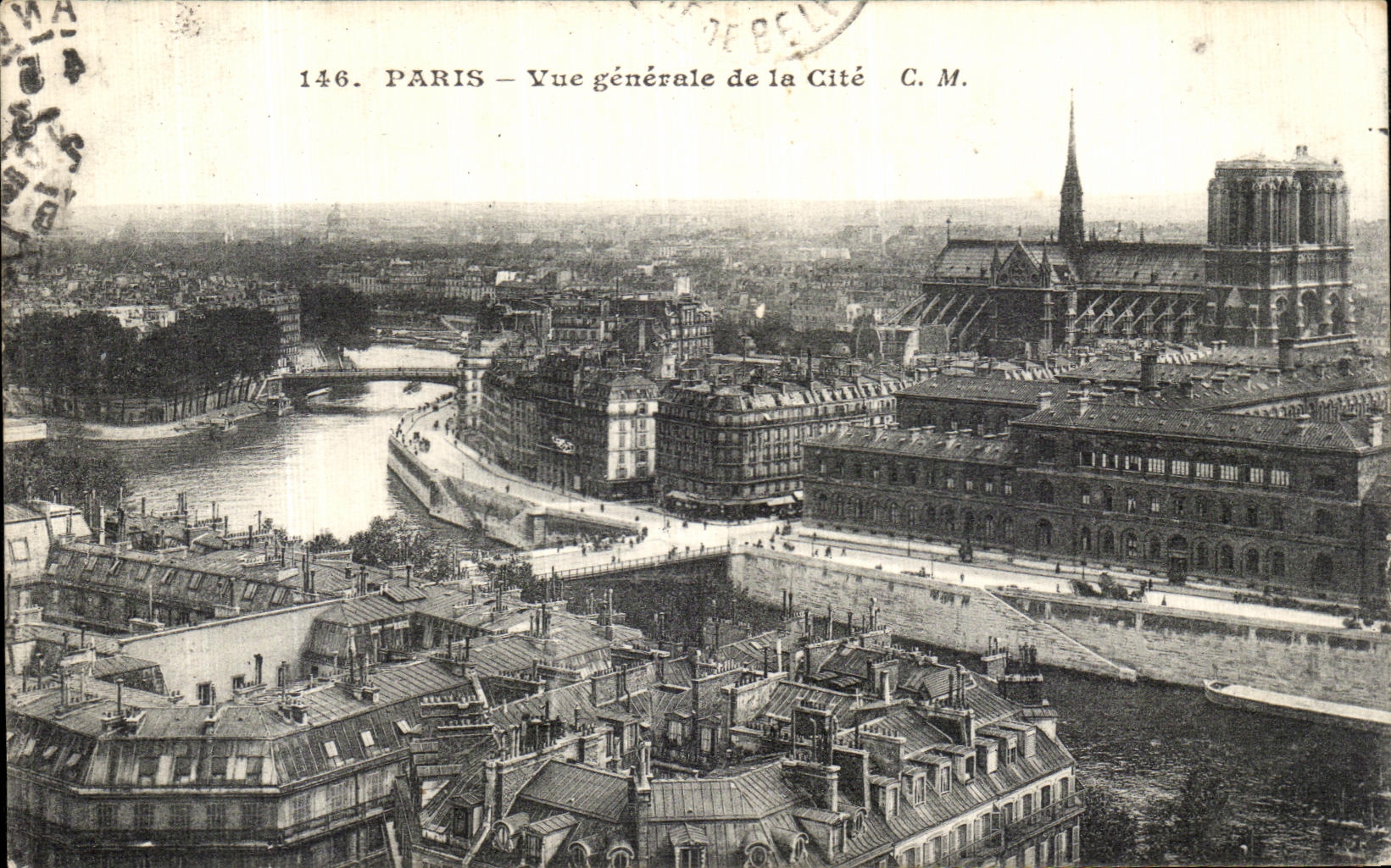 CPA Paris Vue Generale de la Cite Notre Dame
