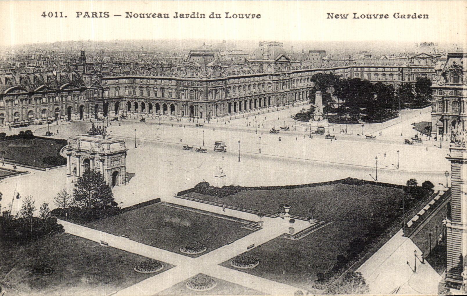 CPA Paris Nouveau Jardin du Louvre