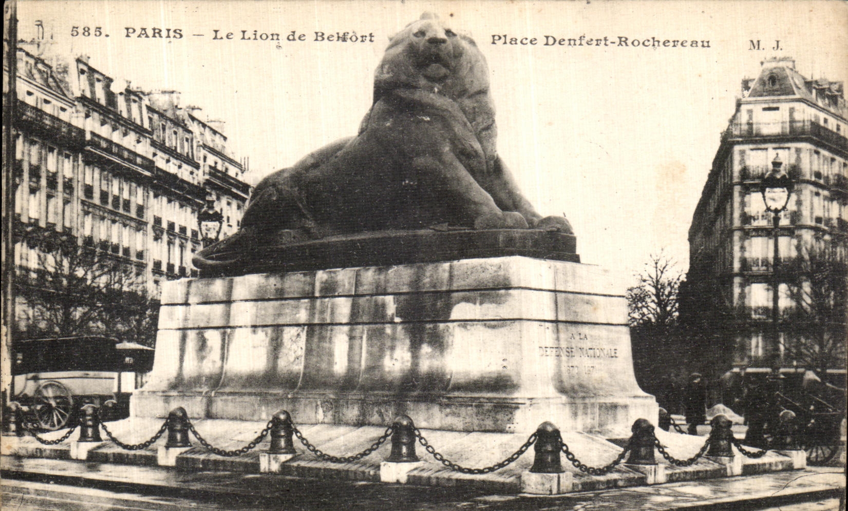 CPA Paris Le Lion de Belfort Place Denfert Rochereau