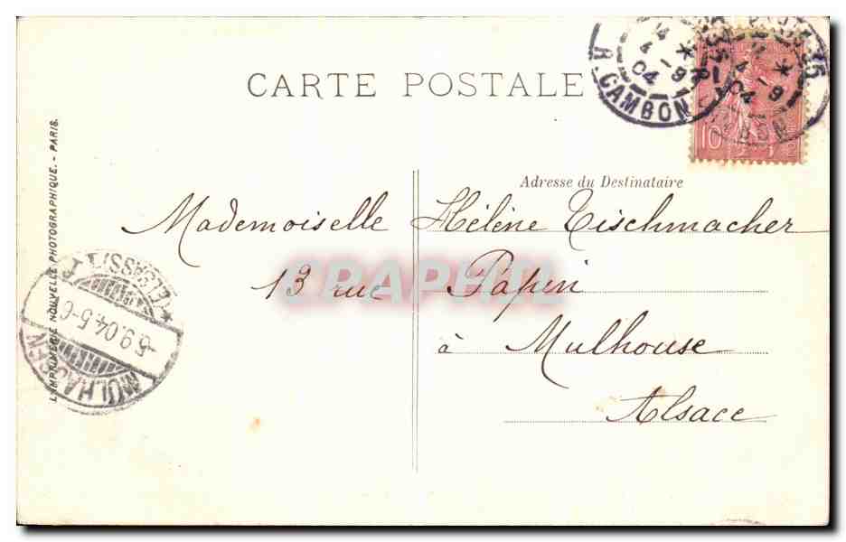 CPA Paris Les Tuileries L Homme aux Oiseaux TOP — Rückseite