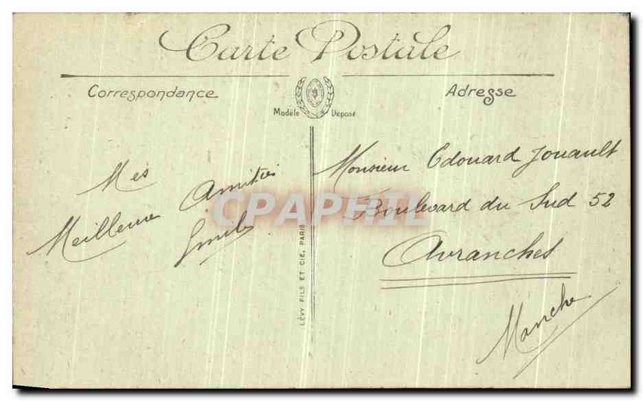 CPA Paris Interieur de la Basilique du Sacre Coeur de Montmartre — Rückseite