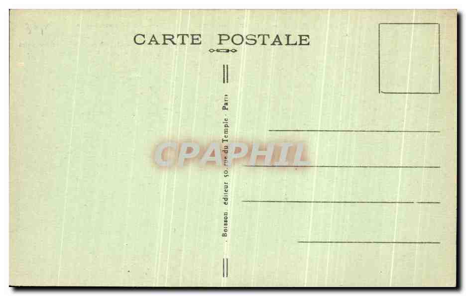 CPA Paris Vieux Montmartre Rue du Mont Cenis A droite Maison de Mimi Pinson — Rückseite