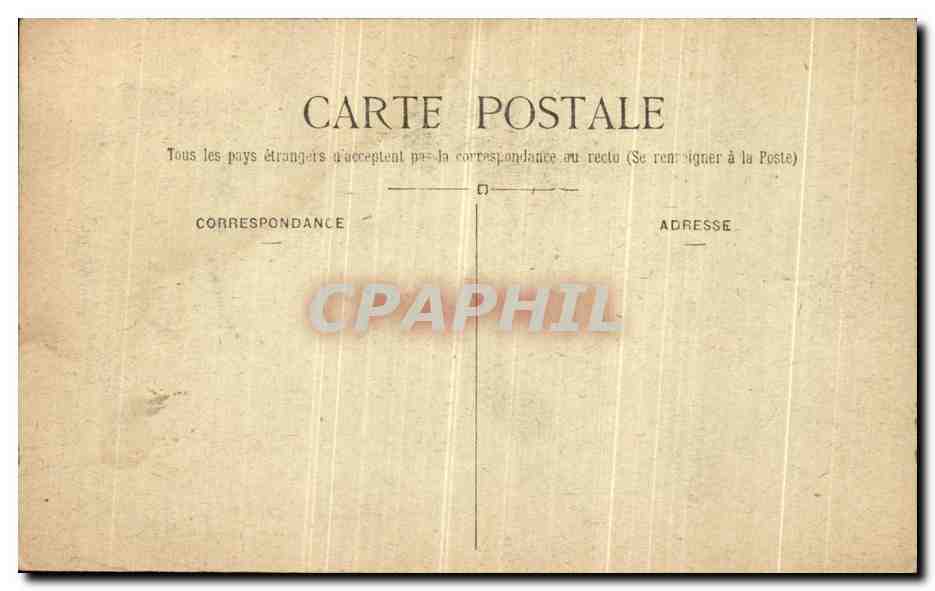 CPA Paris Place de la Republique et la Caserne du Prince Eugene — Rückseite