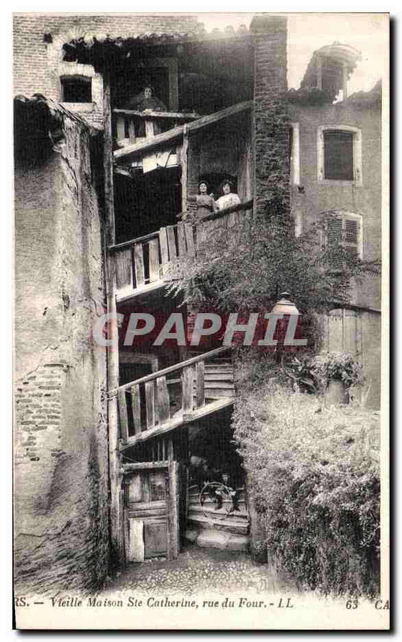 CPA Paris Vielle Maison Ste Catherine Rue du Four 