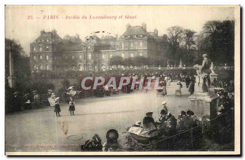 CPA Paris Jardins Du Luxembourg et Senat Enfants