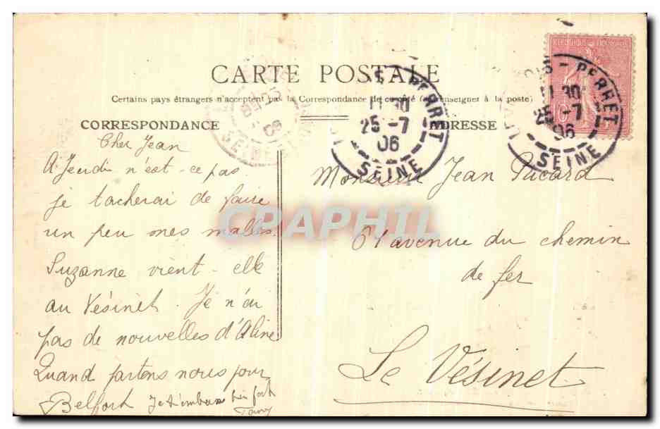 CPA Paris Jardins Du Luxembourg et Senat Enfants — Rückseite