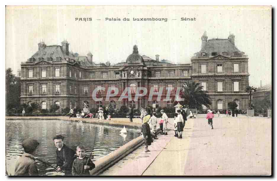 CPA Paris Jardins Du Luxembourg Senat Enfants