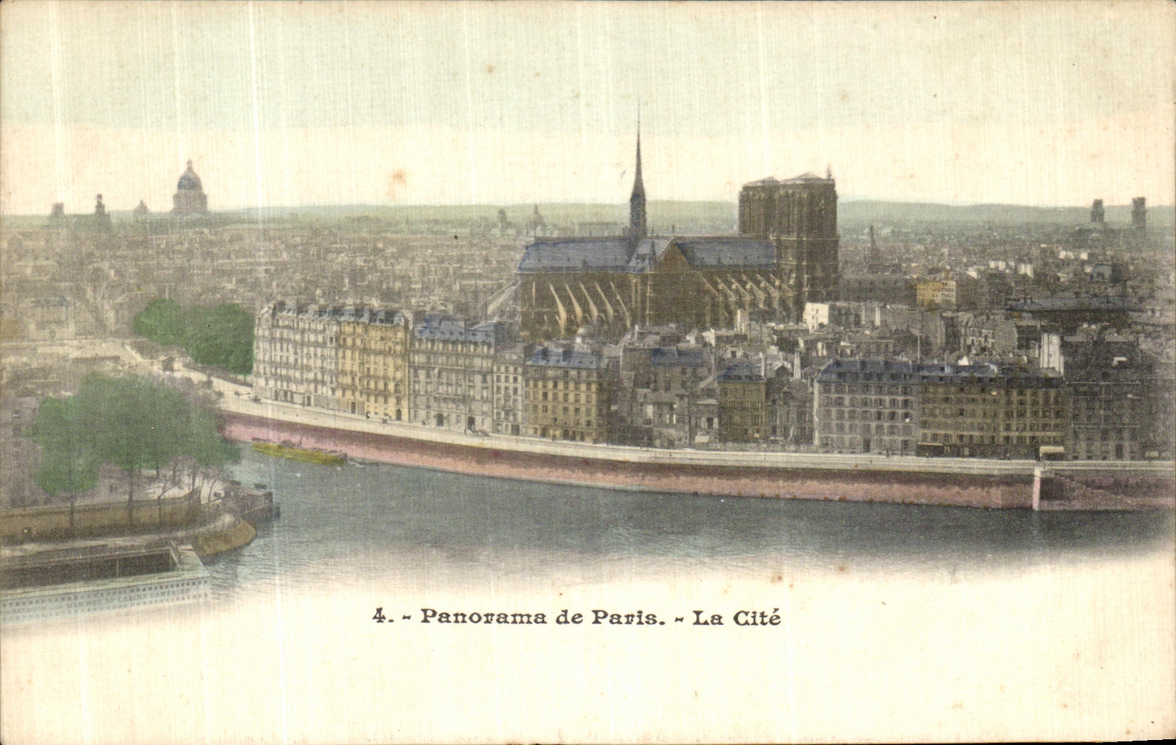 CPA Panorama De Paris La Cite Notre Dame