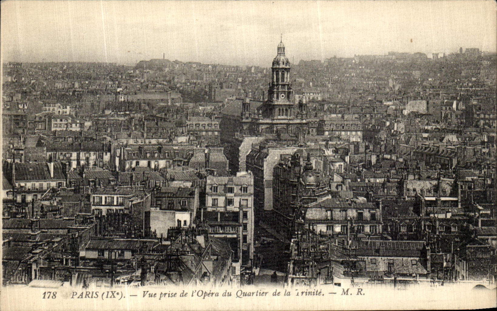 CPA Paris Vue Prise de l Opera du Quartier de la Trinite 
