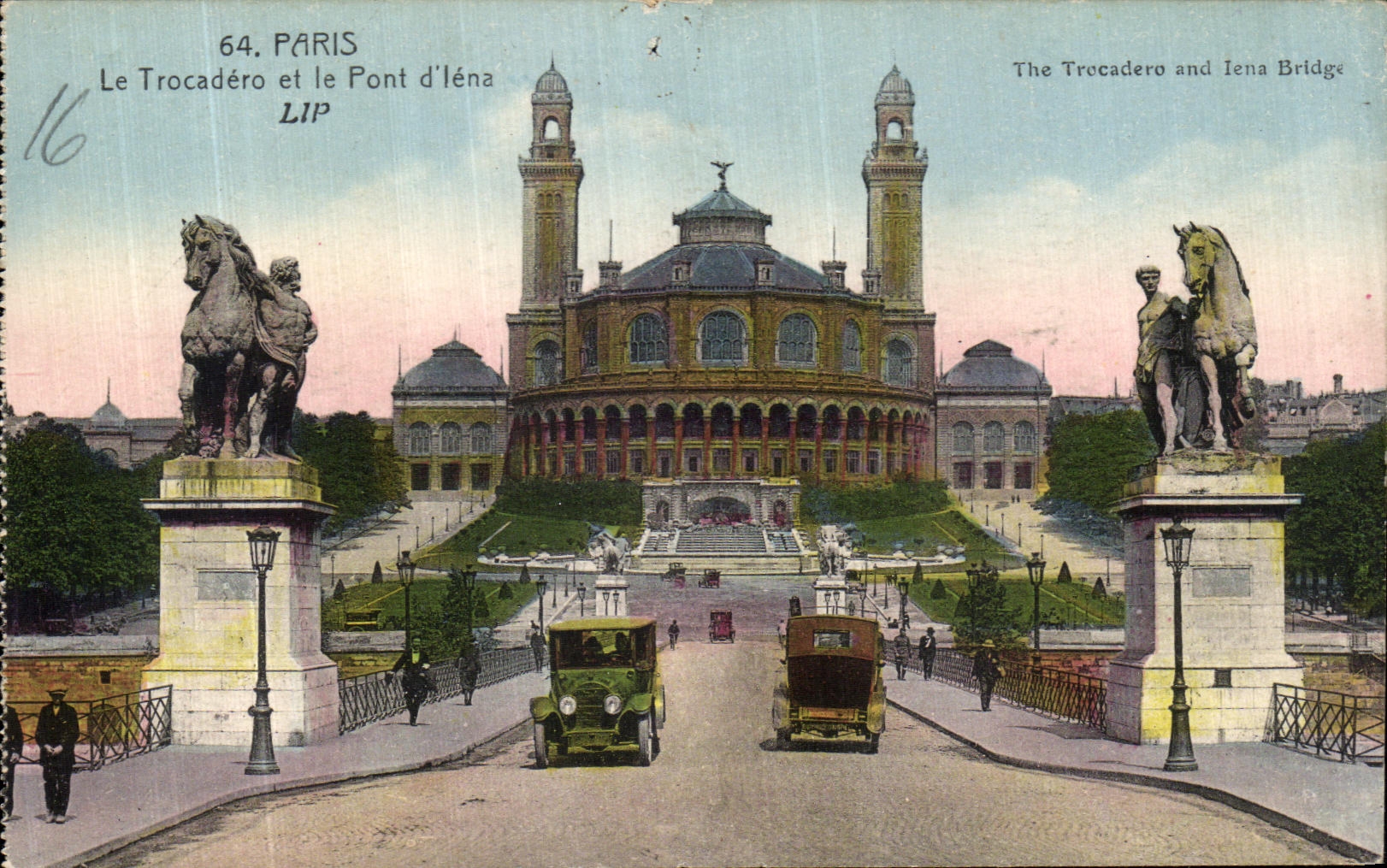 CPA Paris Le trocadero et le Pont d Iena 
