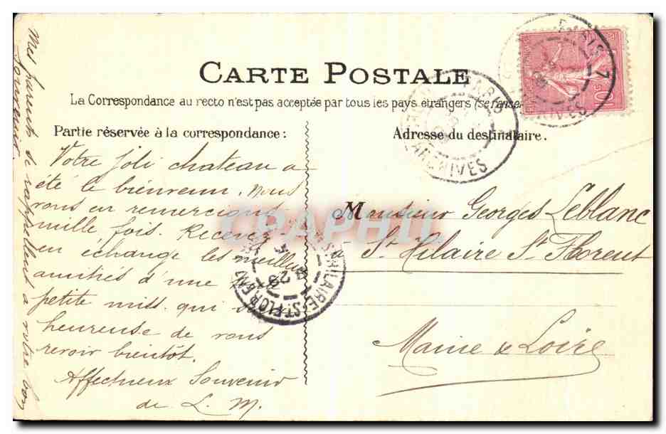 CPA Paris Porche de L Eglise St Germain l Auxerrois Goulon — Rückseite