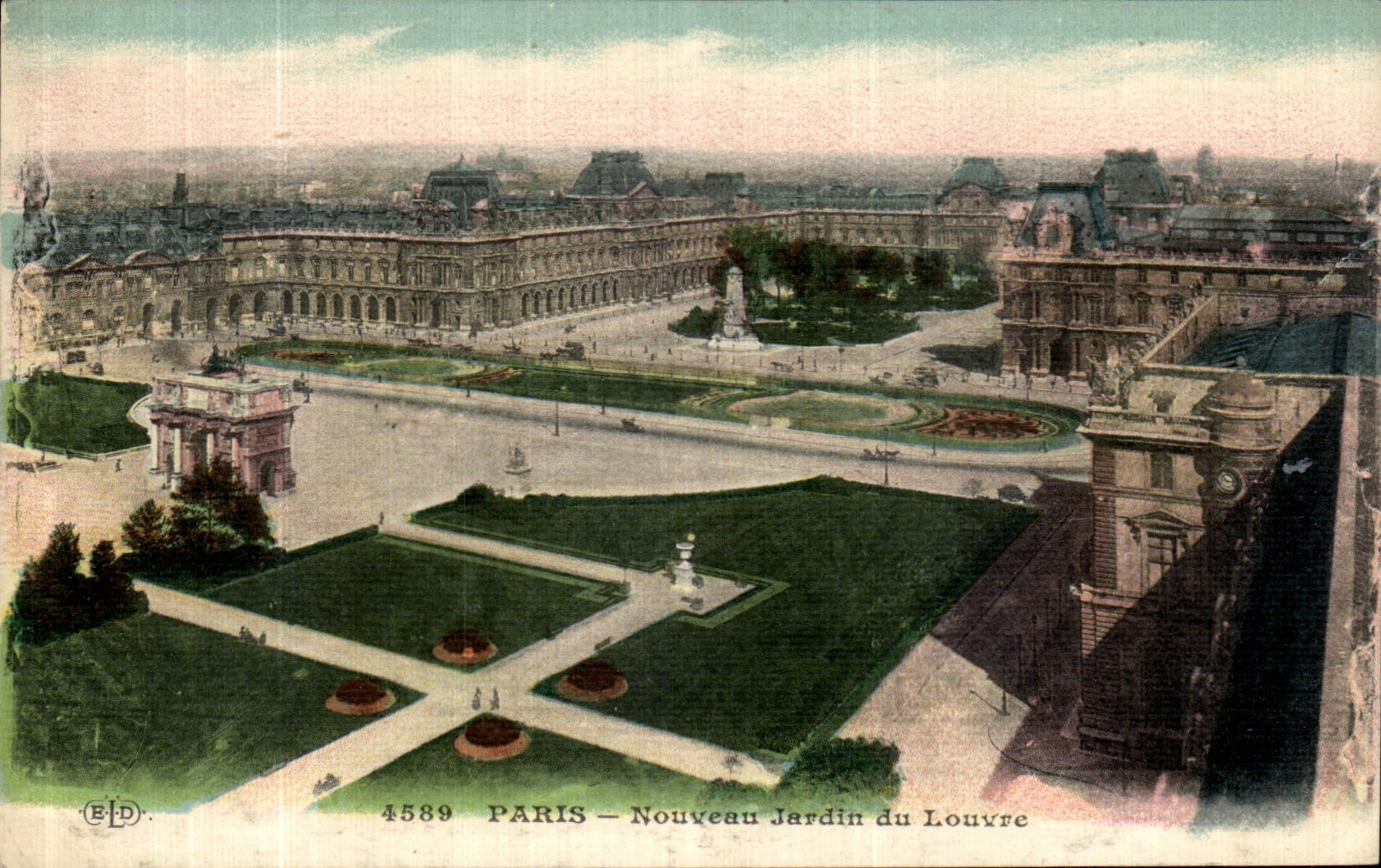 CPA Paris Nouveau Jardin du Louvre 