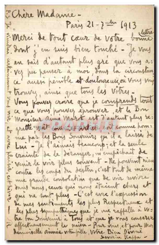 Parigi — Monumento ai Morti di Bartholomé, nel cimitero del Père-Lachaise (Ota) — n° 248 — Verso