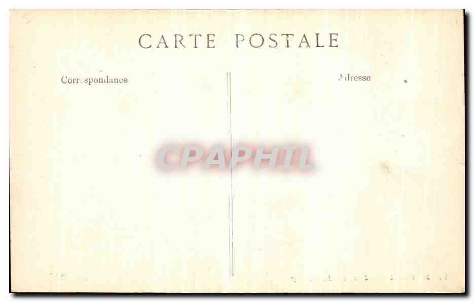 CPA Paris Jardin de Cluny  — Verso