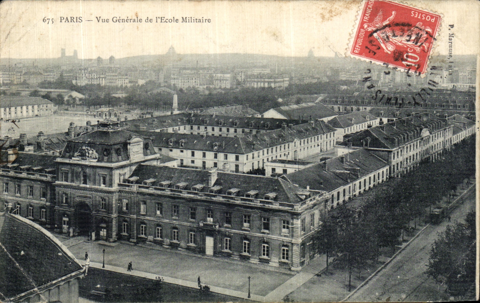 CPA Paris Vue Generale de L Ecole Militaire 