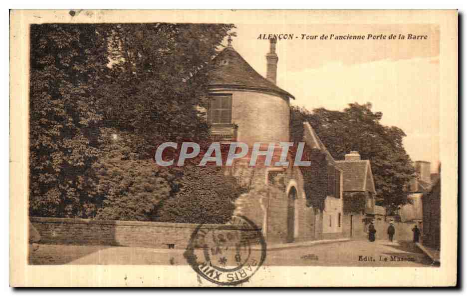 CPA Alencon Tour de L Ancienne Porte de la Barre