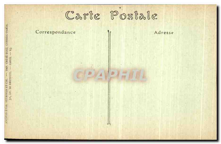 CPA Cathedrale D Alencon Le Grand Portail — Rückseite
