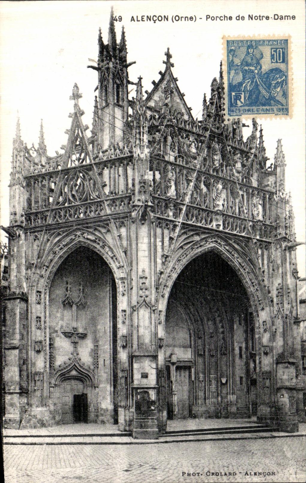 CPA Alencon Porche de Notre Dame