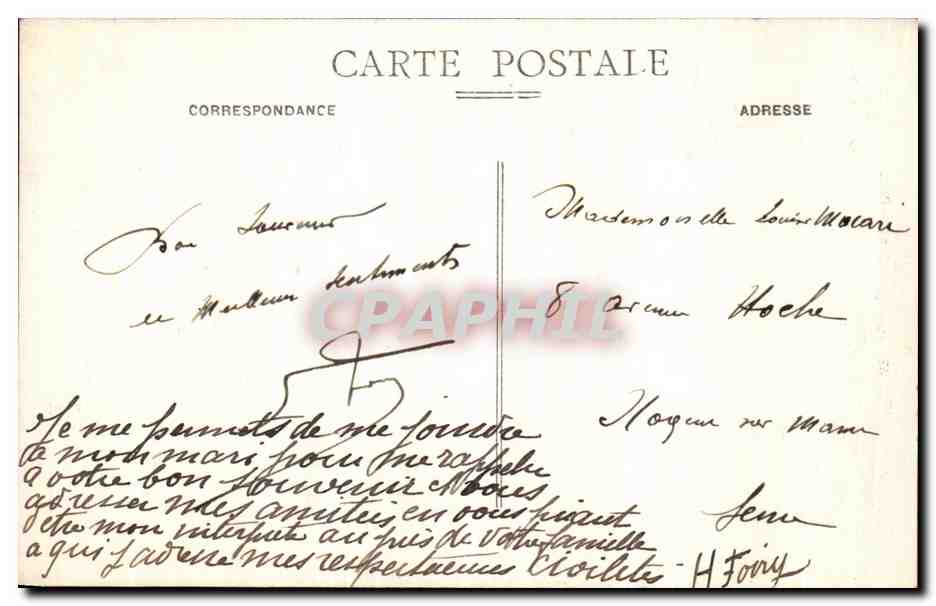 CPA Alencon Porche de Notre Dame — Rückseite