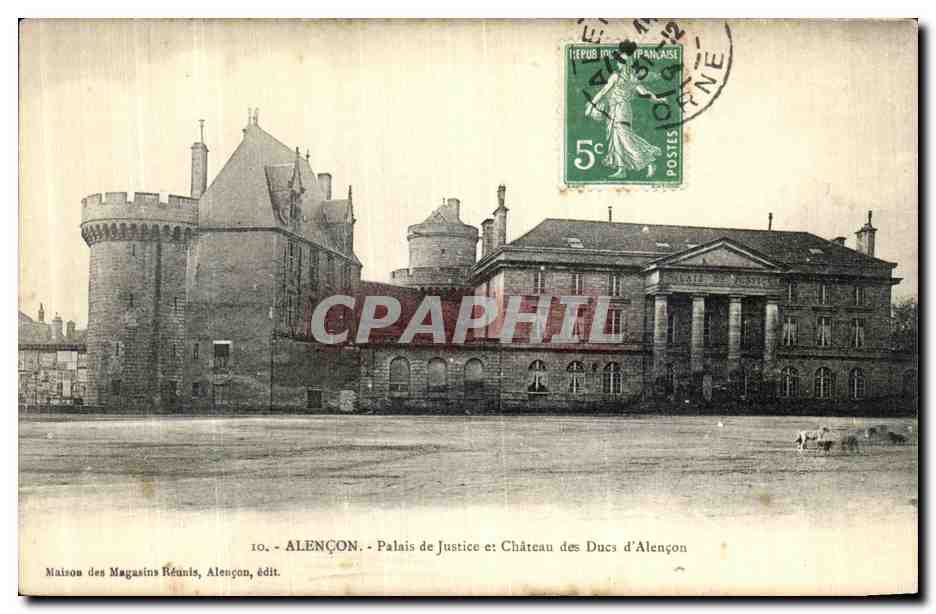 CPA Alencon Palais de Justice Chateau des Ducs d Alencon