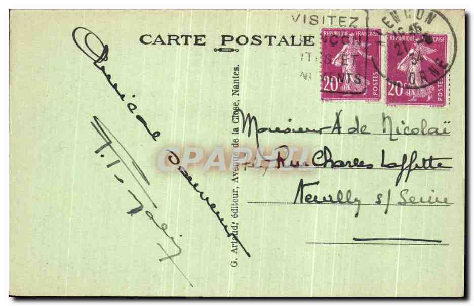 CPA Alencon Les Tours du Chateau — Rückseite