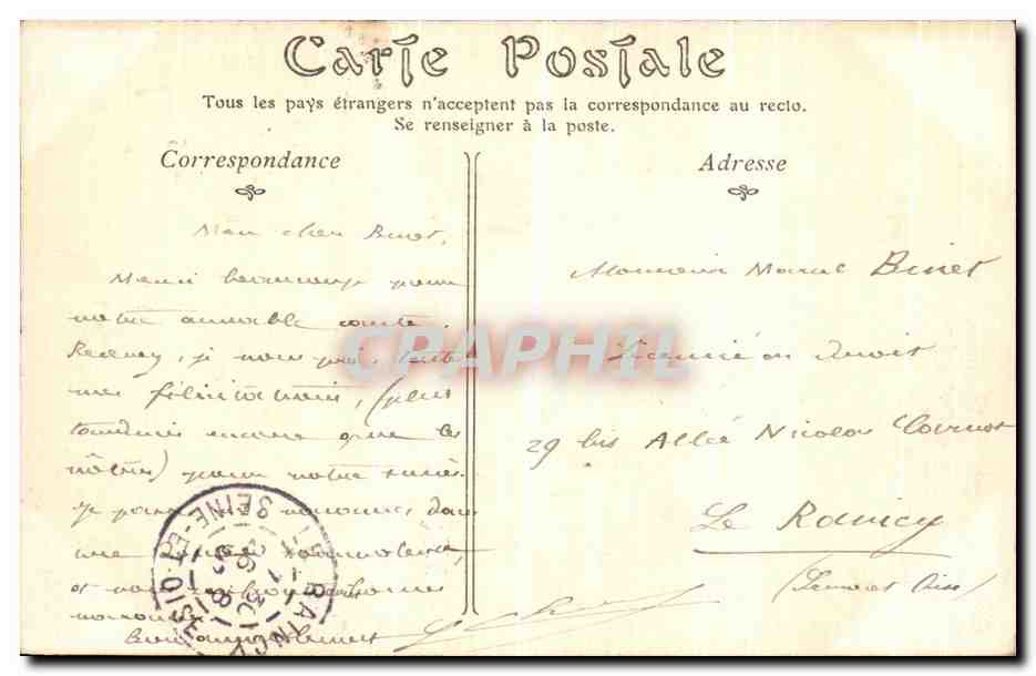 CPA Alencon Le Chateau des ducs d Alencon La Tour couronnee — Rückseite