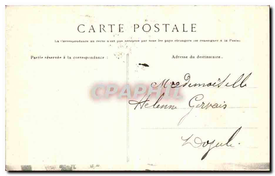 CPA Alencon Eglise Notre Dame Le choeur et le clocher Enfants — Rückseite