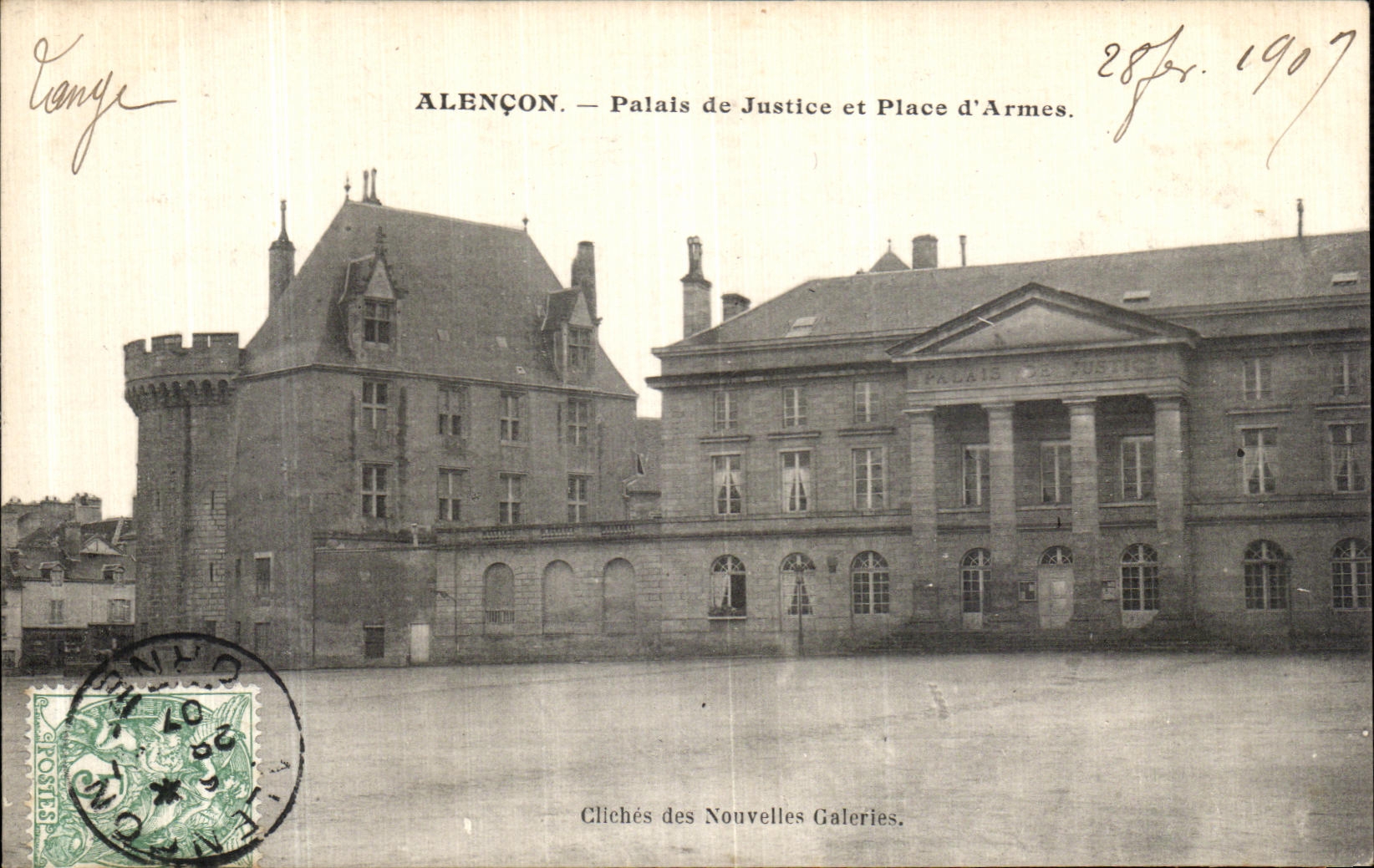 CPA Alencon Palais de Justice et Place d armes