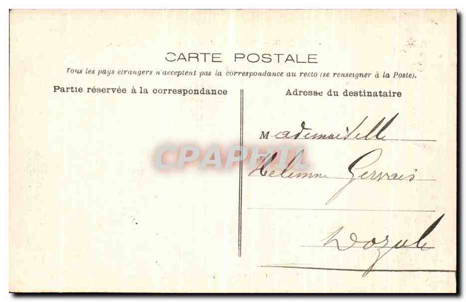 CPA Alencon Palais de Justice et Place d armes — Rückseite