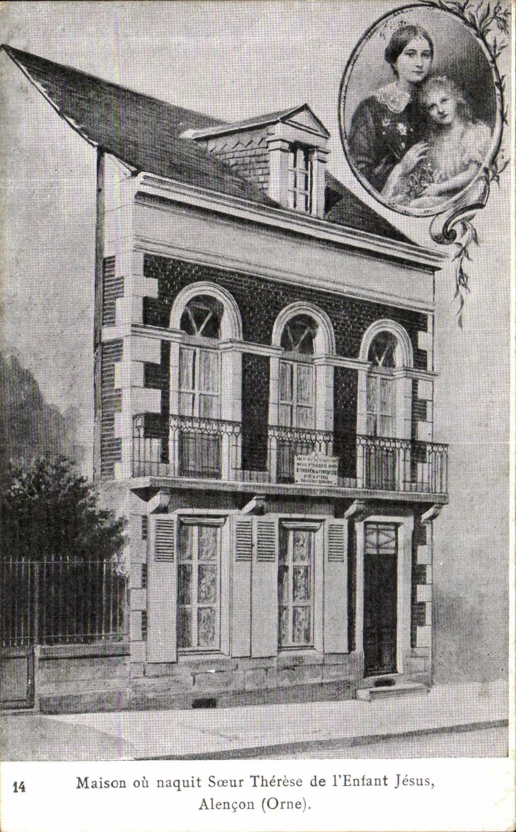 CPA Alencon Maison ou naquit Soeur Therese de l Enfant Jesus