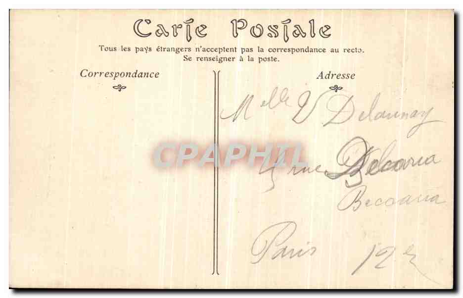 CPA Alencon La Bibliotheque Municipale — Rückseite