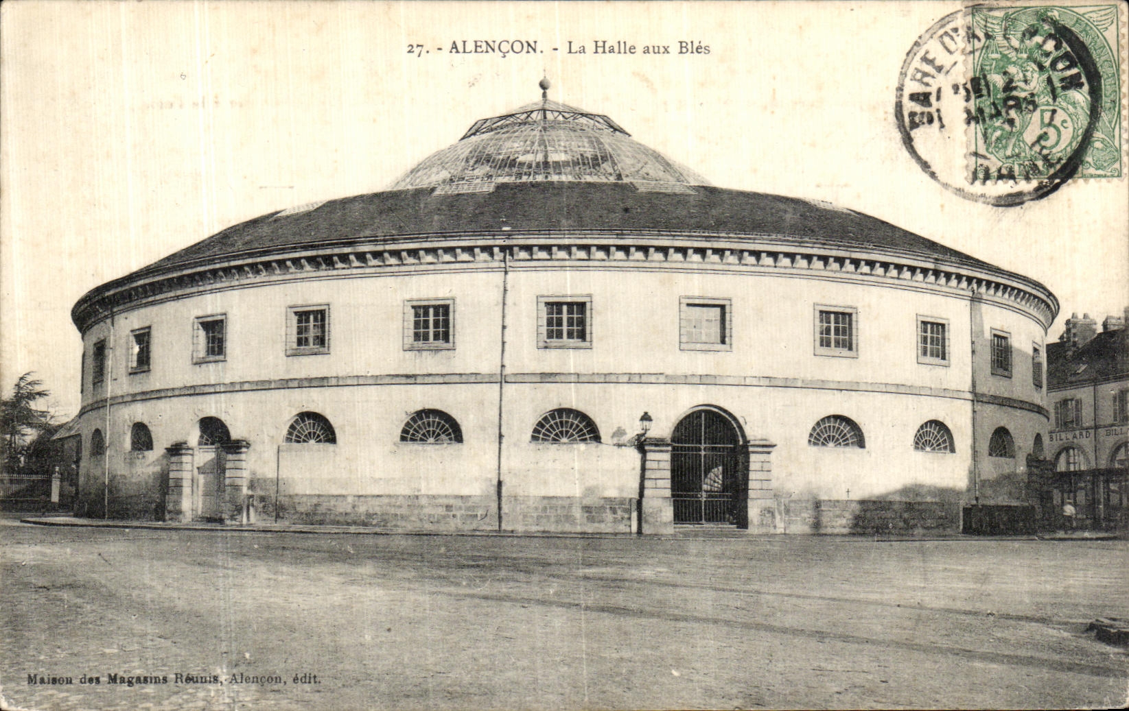CPA Alencon La Halle Aux Bles