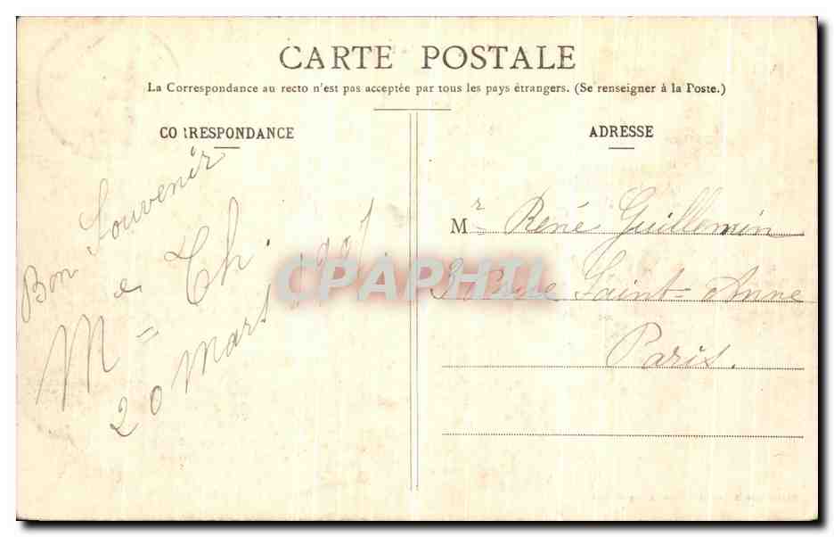 CPA Alencon La Halle Aux Bles — Rückseite