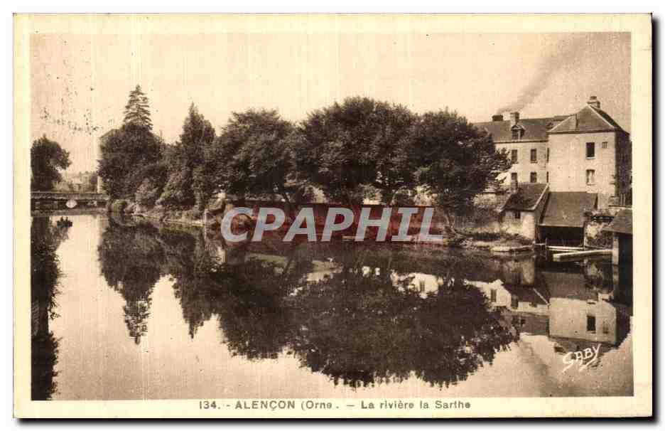 CPA Alencon La Riviere la Sarthe