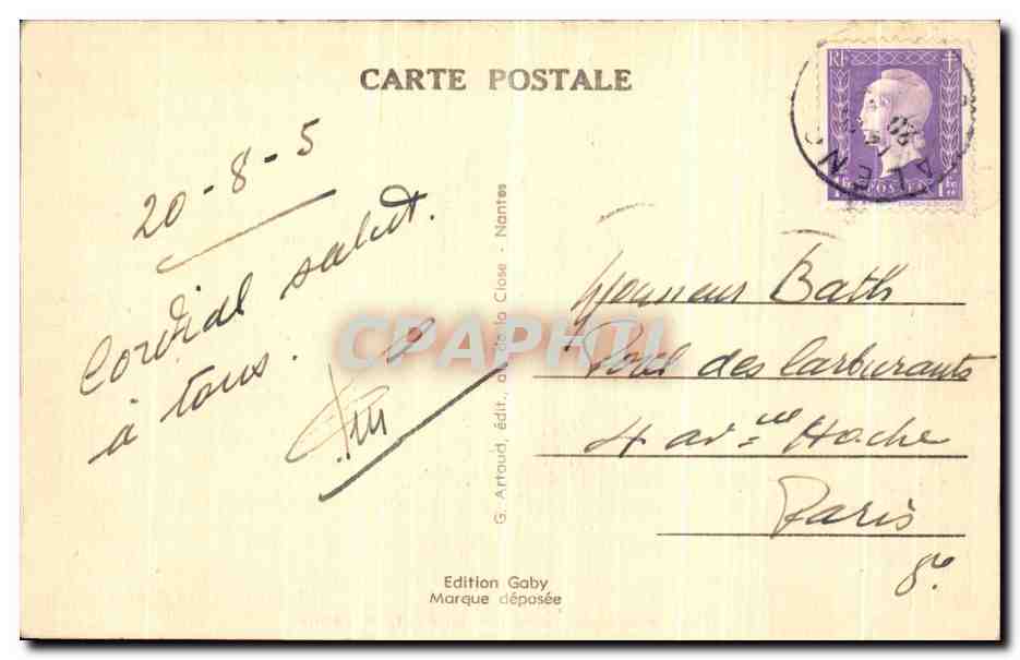 CPA Alencon La Riviere la Sarthe — Rückseite
